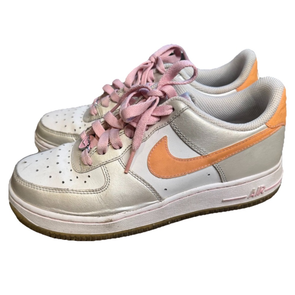 2010 Nike Air Force 1 Low Valentine's Day Size 5.5Y/7W Pink Orange Heart S3